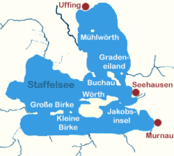 Karte Staffelsee